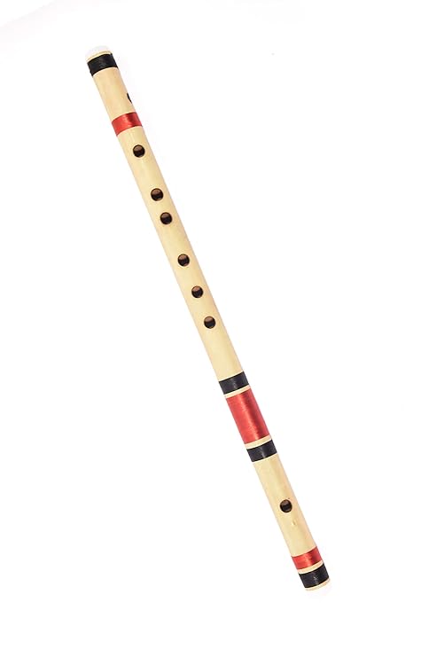 G Natural Medium Bansuri Flute Clearance sale (Right Hand) 13.4 inches (34.03 cm)