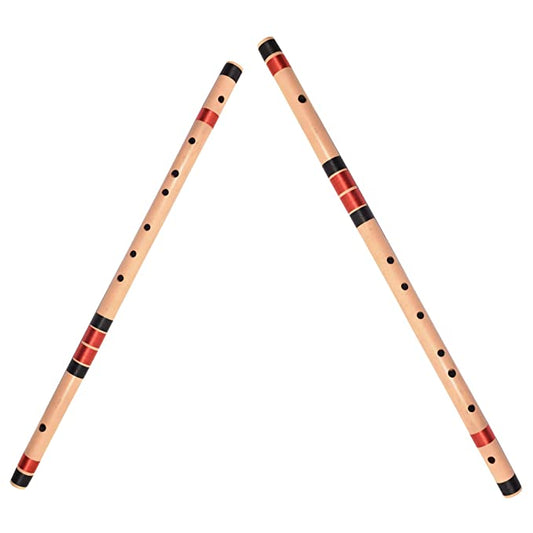Beginners Combo Set D Sharp Medium and F Sharp Medium Right Hand Bansuri (Flutes)