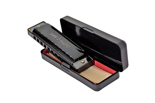 Harmonica, 10 Holes Mouth Organ, (with carry Case & Manual)