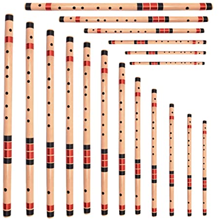 Bansuri Flutes set (18 Pieces) Right Hand